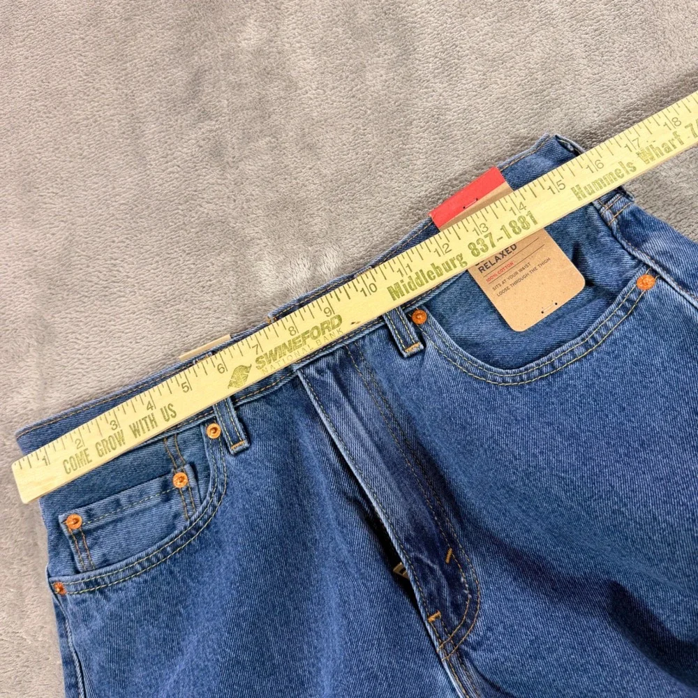 Levi's 550 Relaxed Fit Jeans Mens 33x34 Blue 100% Cotton Denim 00550-4891 - Picture 5 of 12